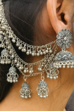 Jhumki Bhaubali Earchain for Women and Girls - Image 2
