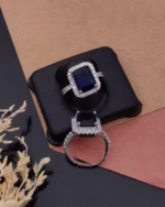 Vangi Trendy and Adjustable Micro-Plated Ring with AD Stones - Random Design