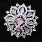 Luxurious Brass Finger Ring with Sparkling American Diamond Design By LC Jewelz