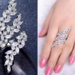 Trending American Diamond AD Premium Quality Ring Girls And Women AD SILVER PLATEDT