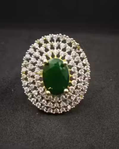 Untitled design - 2025-12-18T194713.588 Trendy American Diamond Finger Ring - Image 1