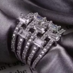 RBM WORLD Women's Adjustable Ring Cubic Zirconia Finesh Quantity, Ring for Women's Girl's, Boy's