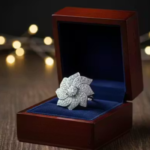 Ad ring premium quality high shining latest trending American diamond silver plated ring.