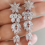 Silver-Plated Contemporary Earrings