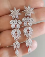 Silver-Plated Contemporary Earrings