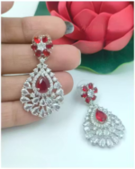 American Diamond Earrings for Girls - Image 3