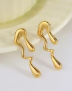 Korean Irregular Asymmetrical Dangle Drop Earrings Stylish Fashion Love Gifts Jewellery - Image 3