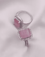 Vangi Trendy and Adjustable Micro-Plated Ring with AD Stones - Random Design - Image 4