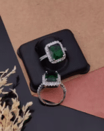 Vangi Trendy and Adjustable Micro-Plated Ring with AD Stones - Random Design - Image 3