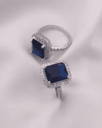 Vangi Trendy and Adjustable Micro-Plated Ring with AD Stones - Random Design - Image 2