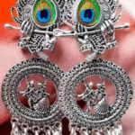 Beautiful Shri Krishna Ji Earrings and Jhumka