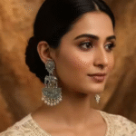 Elephant oxidised earings