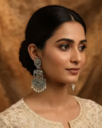 Elephant oxidised earings