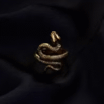 Embraced Gold Plated Viper Ring