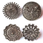 4 Rings Combo Antique Silver Oxidised Adjustable Finger Ring