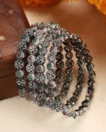Jewel Temple Oxidized Bangle Set - Image 2