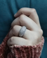 Stylish Silver Plated Ad Partywear Adjustable Carter Ring