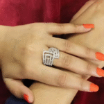 AD Ring Silver Plated Adjustable Ring AD Jewellery