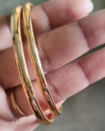 Plain Full Polish Gold Plated Bangle For Women - Image 2