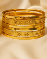 Premium Gold Plated Traditional Bangles – Anti Tarnish & Lightweight Designer Jewelry for Women - Image 2