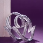 Cascading Twilight Rhodium Bangles (Pack of 2)