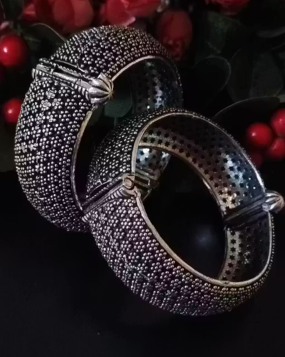 Untitled design - 2026-01-09T233221.463 Ethnic Antique Brass Kada - Image 1