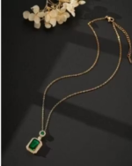 Attractive Anti-Tarnish Stainless Steel Pendant With Gold-plated Chain For Women & Girls - Image 3