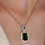 Attractive Anti-Tarnish Stainless Steel Pendant With Gold-plated Chain For Women & Girls