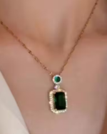 Attractive Anti-Tarnish Stainless Steel Pendant With Gold-plated Chain For Women & Girls