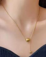 Jewels Galaxy Gold-plated contemporary Anti Tarnish pendants with chain