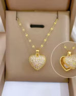 Anti tarnish korean trendy beautiful princess American diamond stone pendant girls and women - Image 2