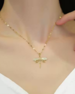 Anti Tarnish Butterfly Pendant Necklace For Women And Girls