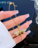 Anti Tarnish Butterfly Pendant Necklace For Women And Girls - Image 3