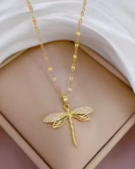 Anti Tarnish Butterfly Pendant Necklace For Women And Girls - Image 4