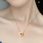 Trendy Anti-Tarnish Roman Pendant With Gold-plated Chain For Women & Girls