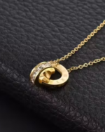 Trendy Anti-Tarnish Roman Pendant With Gold-plated Chain For Women & Girls - Image 3