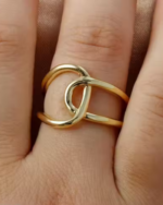 18k gold Plated Anti Tarnish Adjustable Ring for Women and Girls Best Gift for Girlfriend and Wife Stylish and Trending look - Image 2