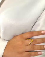 Stainless Steel Anti Tarnish Gold plated Aesthetic Ring for Unisex - Image 3