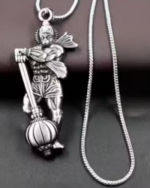 Lord Hanuman Pendent Silver Loket & Silver Alloy Chain FREE Shree Ram locket Pck of 3 item