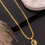 Men & Women Gold pendent with chain