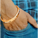 Pure copper kada bracelets for men and women (70gm Heavy plain kada)
