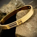 Premium Gold-Plated Stainless Steel Hand Bracelet For Men