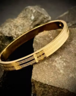 Premium Gold-Plated Stainless Steel Hand Bracelet For Men
