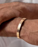 Premium Gold-Plated Stainless Steel Hand Bracelet For Men - Image 2