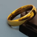 Classic Plain Gold-Plated Wedding Band Ring for Men & Women | Unisex Engagement, Anniversary & Daily Wear Jewellery