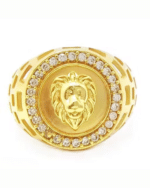 Brass Gold Diamond Ring For Mens Ring / Gold Ring - Image 3