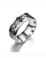 Men's Shine Rings Wedding Bands Ring for Men, Boy and women Grade 3016 Stainless Steel Jewelry Gift Comfort Fit (Pack of 2 - Silver, Blue) - Image 5