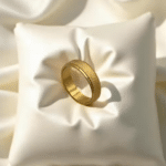 Band ring in 1 gm gold plated