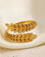 Delicate Gold-Plated Adjustable Ring for Women