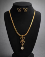 Gold Plated Stainless Steel Anti-Tarnished Pendant Chains for Women Butterfly Shape - Image 2